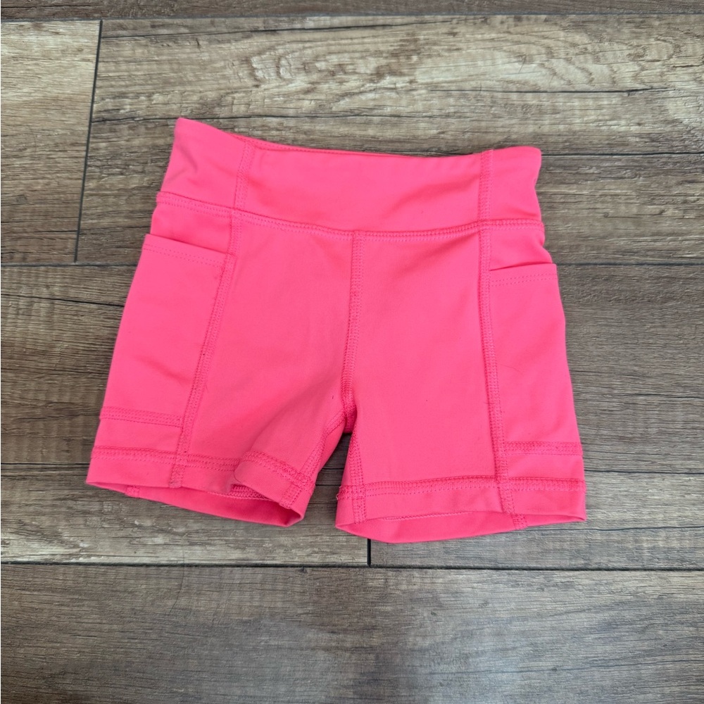 Primary Bright Pink Girl's Bike Shorts